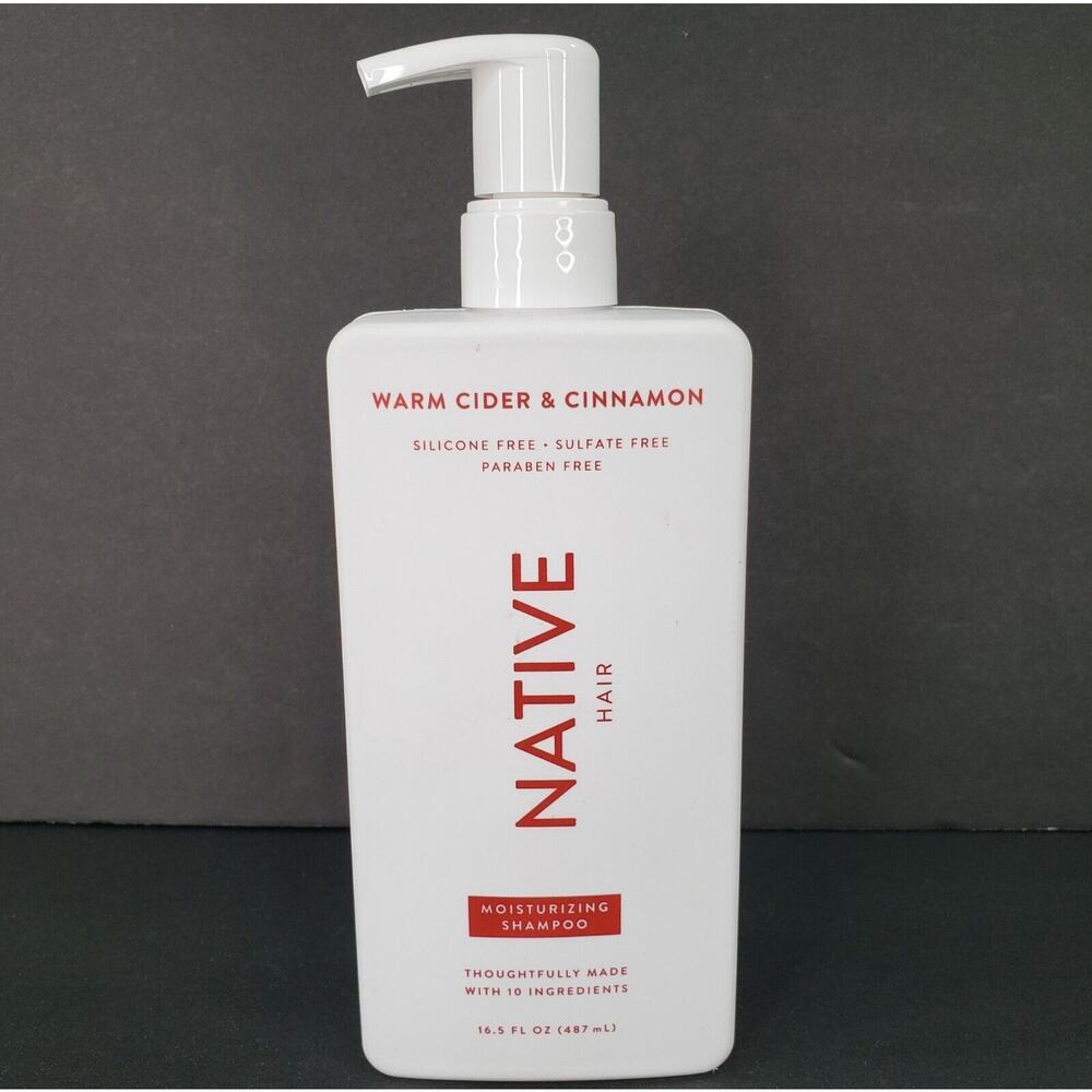 Native Hair Warm Cider & Cinnamon Moisturizing Shampoo 16.5 oz Pump